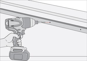 Perforaciones con taladro para instalacin de luces led